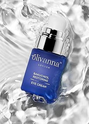 Восстанавливающий крем для глаз с бакучиолом olivanna bakuchiol restoring eye cream 15ml (полный фор