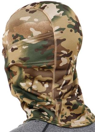 Балаклава шапка флисовая теплая зимняя подшлемник military rangers m-9262 камуфляж multicam3 фото