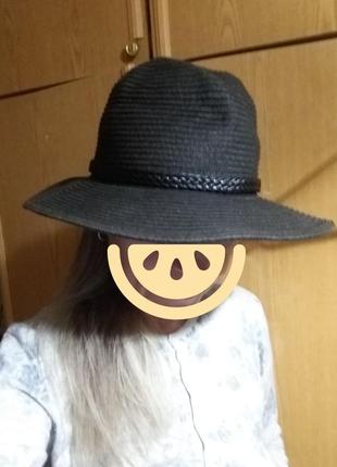 Шляпа женская коричневая демисезонная с полями 56 - 57 размер river island7 фото