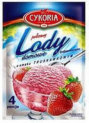 Мороженое сухое в пакетиках lody cykoria osmaku truskawkowym (с клубничным вкусом), 60 г