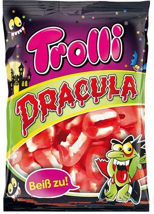 Цукерки желейні жувальні trolli dracula (дракула), 200 г, німеччина