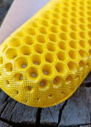 Стельки спортивные амортизирующие honeycomb 40-45 р (25,0 - 29,0 см) светло серый5 фото