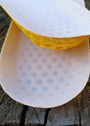 Стельки спортивные амортизирующие honeycomb 40-45 р (25,0 - 29,0 см) светло серый3 фото