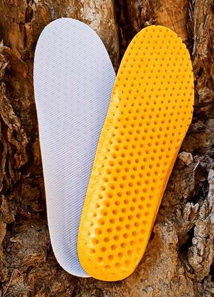 Стельки спортивные амортизирующие honeycomb 40-45 р (25,0 - 29,0 см) светло серый2 фото