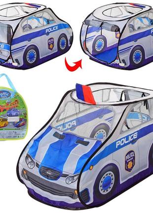 Палатка машина детская полицейская mr 0029
