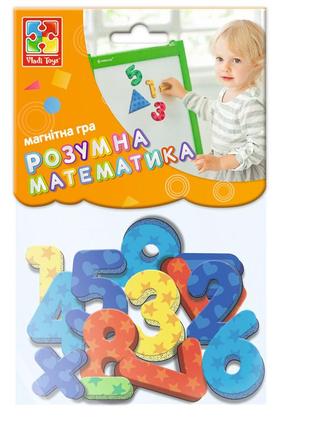 Магнитная игра "цифры и геомтрические фигуры" vt5900-01 (укр)