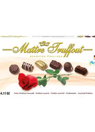 Шоколадні цукерки у коробці maitre truffout pralines, 400 г, австрія