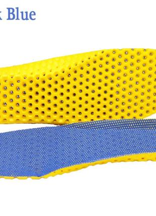 Стельки спортивные амортизирующие honeycomb 40-45 р (25,0 - 29,0 см) синий4 фото