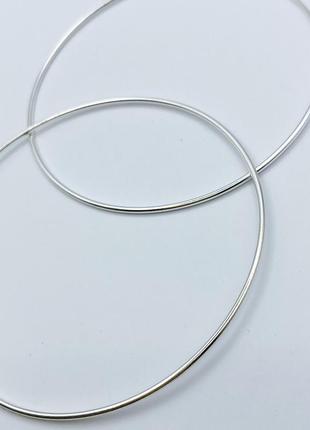 Сережки-кільця срібні d=70mm 3,2 г