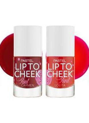 Тінт для губ та щік - pastel lip to cheek tint carmen  lolita 02, 9,6 мл