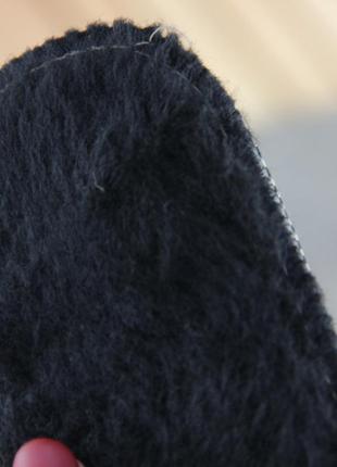 Стельки зимние для обуви из меха цигейка на войлоке 41 р. 26,5 см7 фото