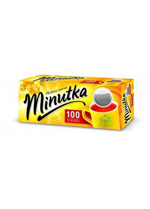 Чай чорний дрібнолистовий в пакетиках minutka (100шт), польща
