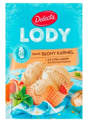 Морозиво сухе в пакетиках lody delecta (укус — солона карамель),57 г