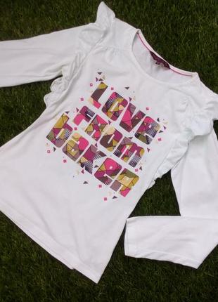 Кофта baker girl футболка лонгслив с длинным рукавом и крылышками подростковая белая с брендовым принтом 100%  хлопок коттон