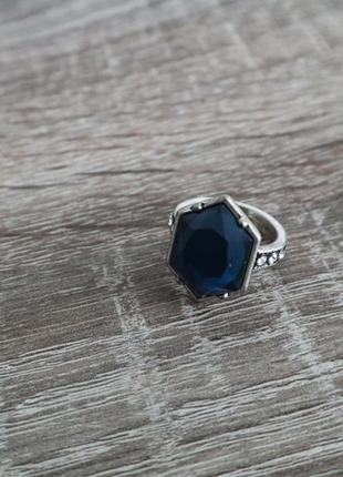 Перстень із синім камнем2 фото