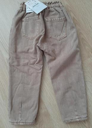Зимние штанишки zara для девочки на 2-3 года2 фото