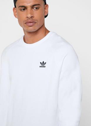 Мужской оверсайз свитшот adidas trefoil essentials crewneck2 фото