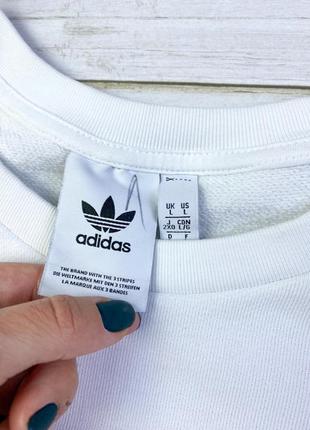 Мужской оверсайз свитшот adidas trefoil essentials crewneck9 фото
