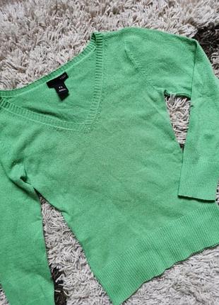 Джемпер зелений светр h&m