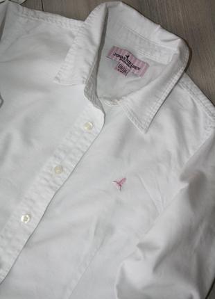 Стильная.белая. котоновая рубашка для девочки 6-7 лет2 фото