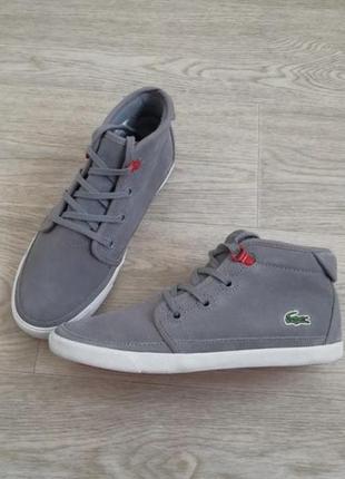 Ботинки хайтопы кожаные lacoste ziane chukka 36 размер2 фото