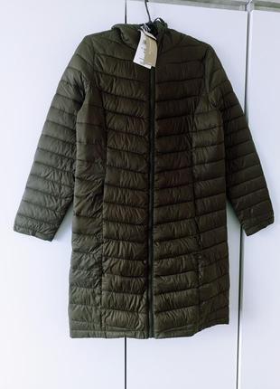 Пальто стеганое, демисезонная куртка удлиненная1 фото