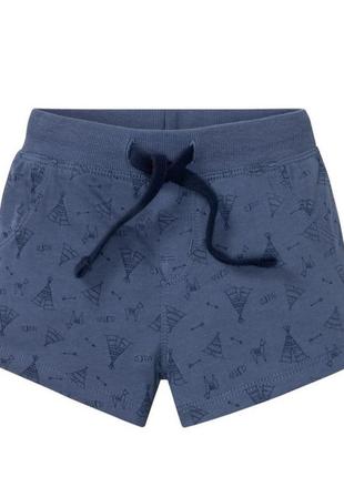 Шорты синие 62/68 см 100% хлопок