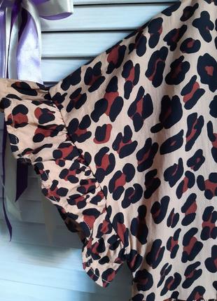 Натуральное платье в леопардовый, животный принт asos2 фото