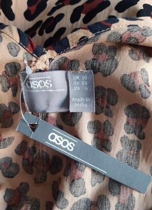 Натуральное платье в леопардовый, животный принт asos4 фото