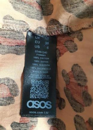 Натуральное платье в леопардовый, животный принт asos5 фото