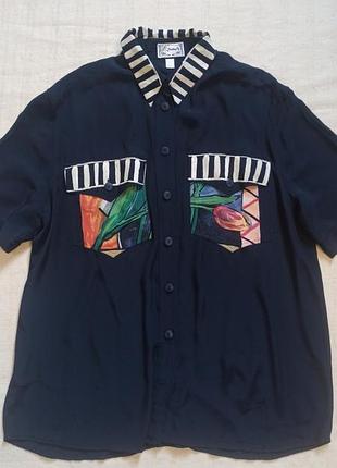 Винтажная рубашка принт nadine h.