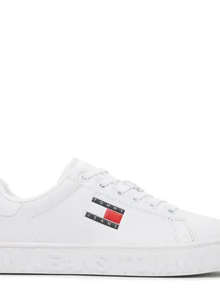 Кожаные кеды tommy hilfiger