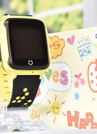 Розумний дитячий годинник "сонячний путівник" q529 smart baby watch з gps (жовті)