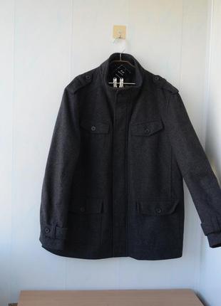 Мужское укороченное шерстяное  пальто , куртка f&f , большой размер4 фото