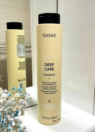 Lakme teknia deep care 300мл. - восстанавливающий шампунь для сухих и поврежденных волос