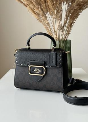 Сумка coach morgan top handle satchel, оригинал