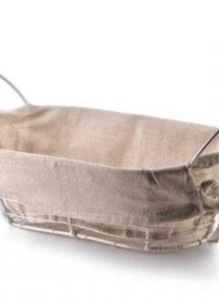 Корзина для хлеба металлическая will кремовая.