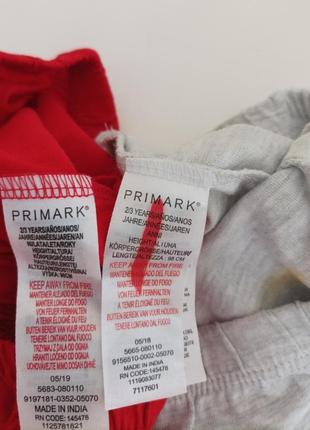 Набор 2 шт. пижамные штаны 2-3 года 98 см primark3 фото