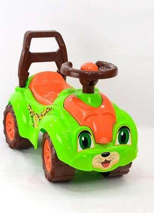 Каталка-толакар беби машина кошечка толокар 3268 цвет салатовый technok toys
