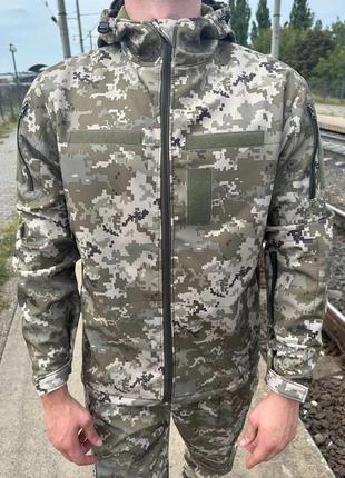 Куртка soft shell піксель військова