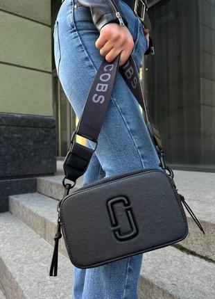 Жіноча сумка marc jacobs logo mj марк джейкобс маленька сумка на плече сумка з екошкіри