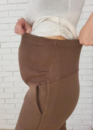 Зимові штани-джогери для вагітних трьохнитка фліс. теплі спортивні штани для майбутніх мам xl(50-52)2 фото