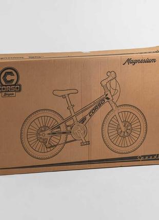 Детский магниевый велосипед 20 corso speedline магниевая рама дисковые тормоза дополнительные колеса собран на2 фото