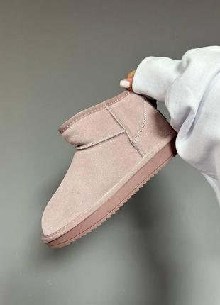 Ugg ultra mini pink suede