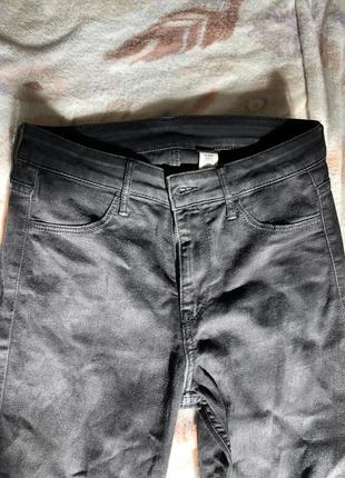 H&amp;m черные джинсы s, 27 skinny ankle2 фото
