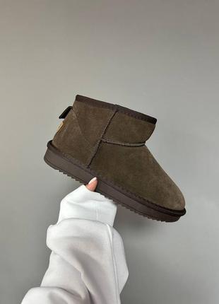 Ugg ultra mini dark chocolate suede