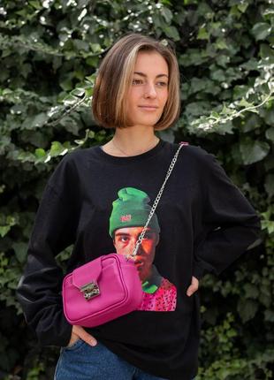 Червона шкіряна сумка, маленька сумка зі шкіри