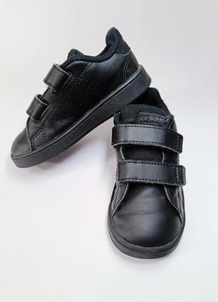 Детские кроссовки на липучке адидас adidas advantage