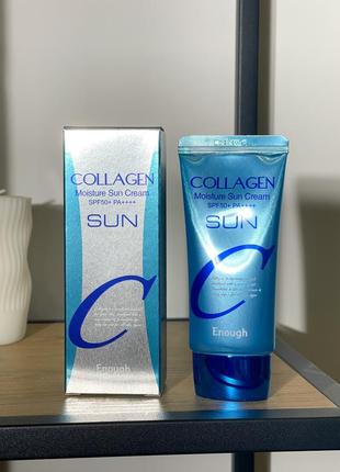 Увлажняющий солнцезащитный крем с коллагеном enough collagen moisture sun cream spf50+ pa+++ 50 мл