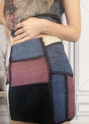Спідниця замшева zara